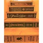 All in one custom book spine stair risers