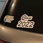 Class of 2022 car decal