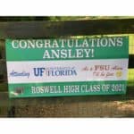 Roswell GA Graduation banner Ansley